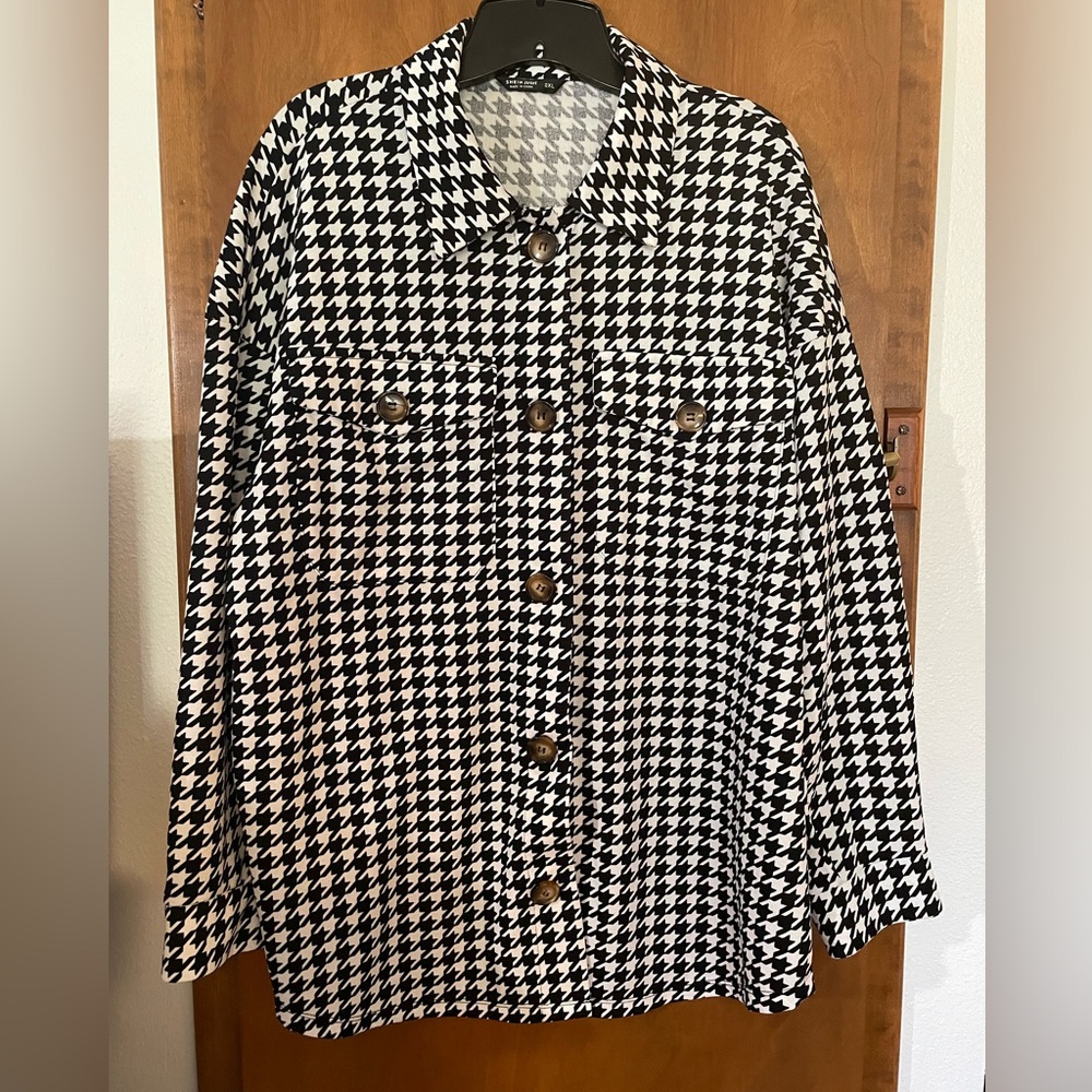 Houndstooth Shacket